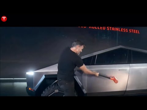 Tesla CyberTruck Can Withstand Sledge Hammer