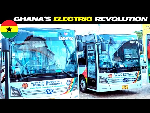 Dr. Bawumia Ushers Ghana into a New Era: Electric Buses Revolutionize Public Transport! 🇬🇭 #ghana