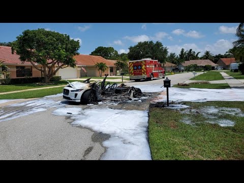 Jaguar I-Pace EV randomly catches fire