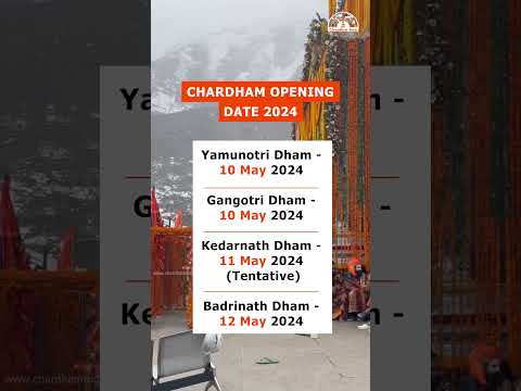 Chardham opening dates 2024. Plan your pilgrimage now #sacreddestination