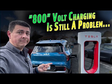 Supercharging A Kia EV9 Shows That Tesla Isn&#039;t Ready For The 800V Revolution... Yet.