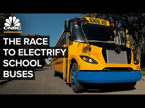 The Race To Electrify America’s School Buses