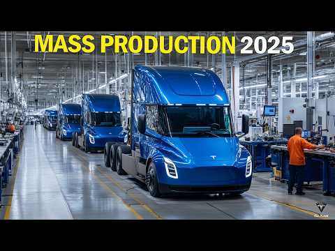 New Update Tesla Semi 2025 Ready To Mass Production, Elon Musk Reveals 10 Mins To Build A Big Rig !