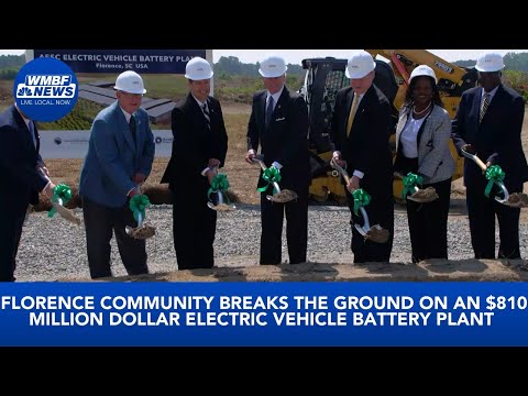 Electric vehicle battery factory breaks ground in Florence