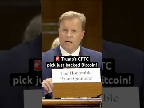 Trump’s CFTC pick: Bitcoin &amp; crypto can transform our lives. Huge moment?
