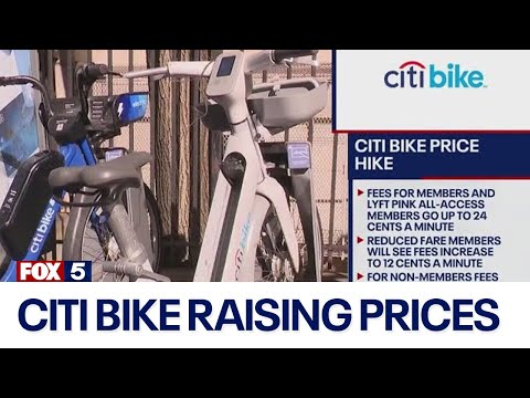 Citi Bike raising prices by 20% beginning Wednesday