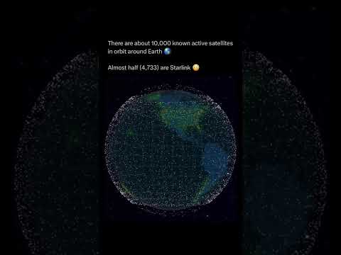 10,000 Active Satellites Around The Earth