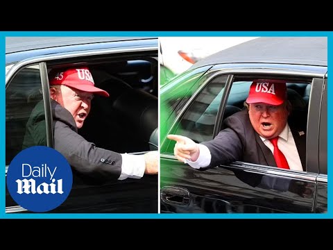 Donald Trump impersonator riding in a limo causes chaos outside Trump Tower