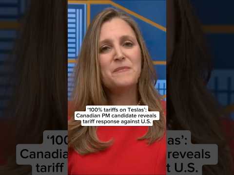 ‘100% tariffs on Teslas’: Canadian PM candidate reveals tariff response plans against U.S.
