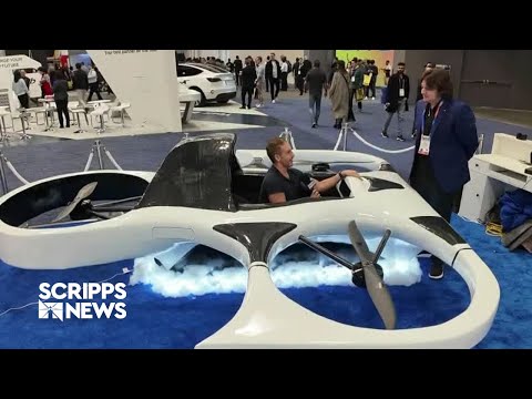 Flying vehicle on display at CES in Las Vegas