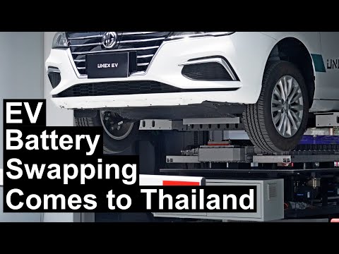 EV Battery Swapping by Robot arrives Thailand - It Takes Just 3 Minutes!