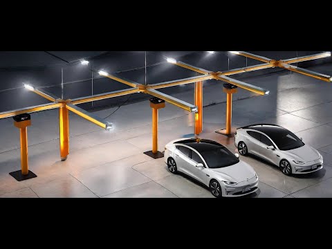 EV Charging Robot#overhead #evchargers #evcharging #evchargingstations #evcharginginfrastructure