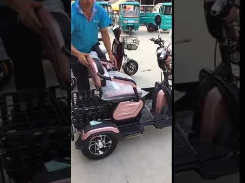 three wheel passenger electric tricycle for adults elderly