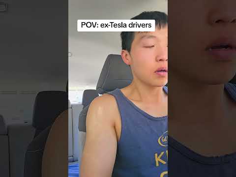 Tesla drivers after they found out he was crazy #funny #youtubeshorts #shorts #relatable