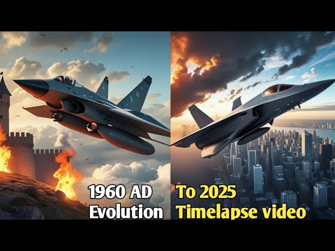 Rafale Evolution: From 1960 AD to 2025 | Futuristic Jet Timelapse ( 4k video)