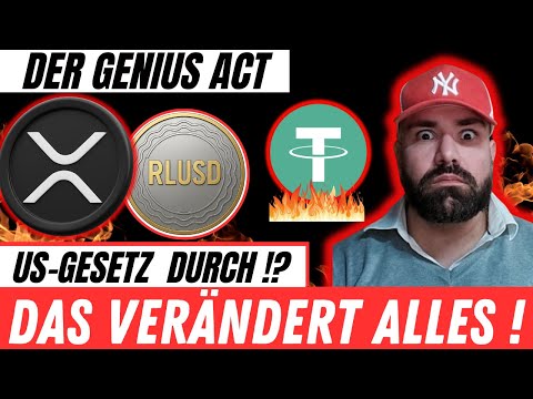 🚀 XRP &amp; RLUSD vor dem Durchbruch? GENIUS ACT verändert alles – auch für Bitcoin &amp; Tether!
