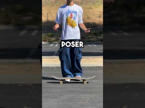 How POSERS push for speed?! #skateboarding #skate #sk8 #shorts