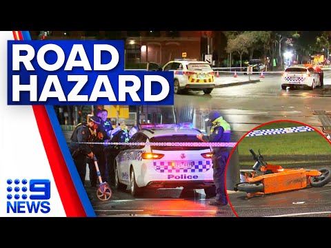 Man suffers life-threatening injuries after e-scooter fall in Melbourne | 9 News Australia