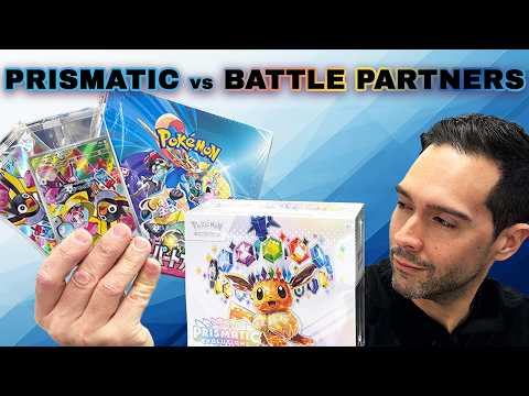 Prismatic Evolutions vs. Battle Partners | EPIC OPENING PACK BATTLE!