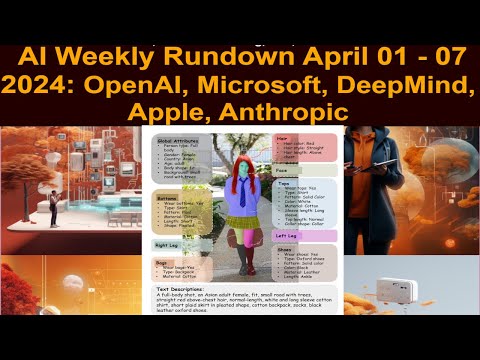 Weekly Rundown (April 01st to April 08th 2024) Major AI breaking news from OpenAI,...