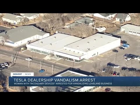 Suspect arrested in attempted arson, vandalism at Tesla dealership: Loveland PD