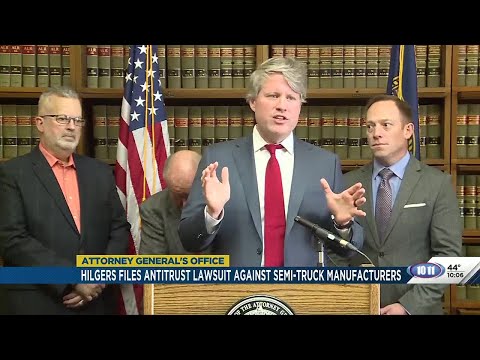 Nebraska AG Hilgers files lawsuit against semi-truck manufacturers