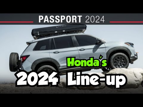 Honda&#039;s 2024 Vehicle Line-up - Accord Civic Passport Ridgeline Odyssey CR-V HR-V Hybrid Prologue