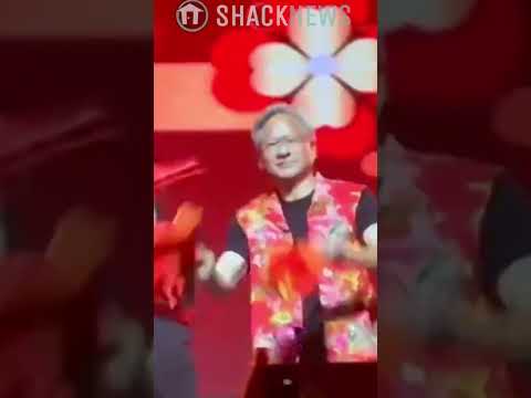 Nvidia CEO Jensen Huang Dancing in China #nvidia #china #ai