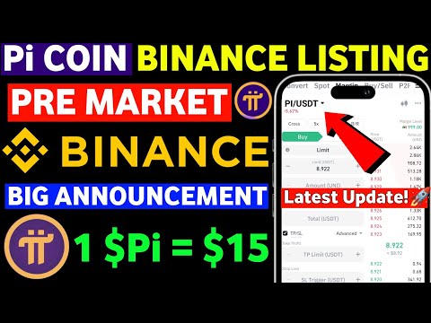 Pi Coin Binance Pre Market Update🚨 | Pi Network Latest Update | Pi Network Update | Pi Coin Update