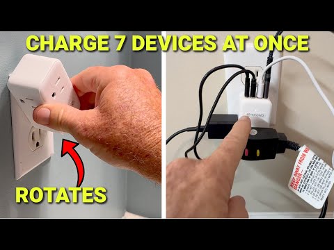 Power All Your Devices With Trond Rotating Outlet: 7-in-1 Charging Solution