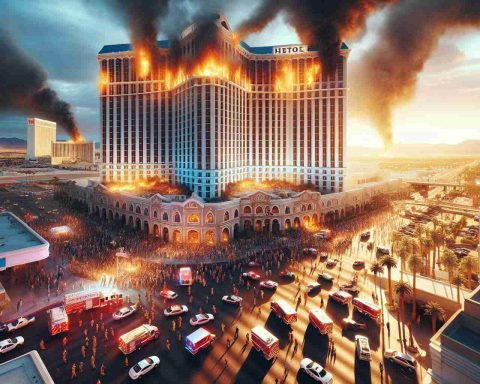 A Fiery Scene in Las Vegas! A Hotel Evacuated After a Stunning Incident A Fiery Scene in Las Vegas! A Hotel Evacuated After a Stunning Incident
