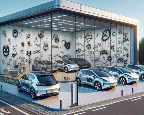 Shocking Vandalism: Tesla Dealership Hit with Offensive Graffiti Shocking Vandalism: Tesla Dealership Hit with Offensive Graffiti